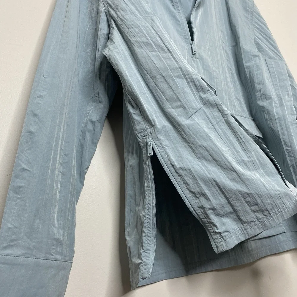 Kenneth Cole Techni-Cole Mens XXL Blue Quarter Zip Windbreaker Anorak Jacket